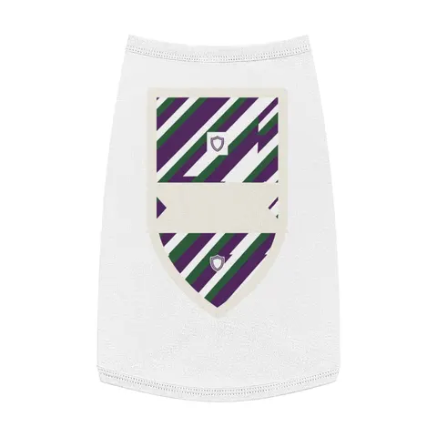 Faith Flag AME-Inspired Purple & Green Pet Tank Top — front view