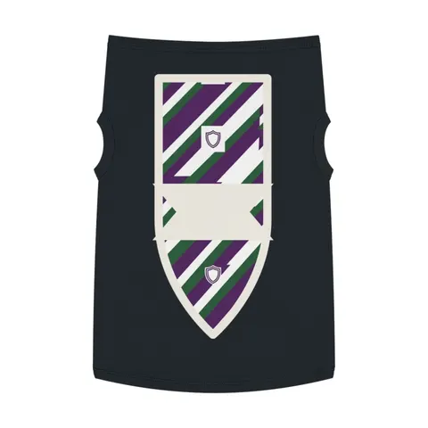 Faith Flag AME-Inspired Purple & Green Pet Tank Top — front view