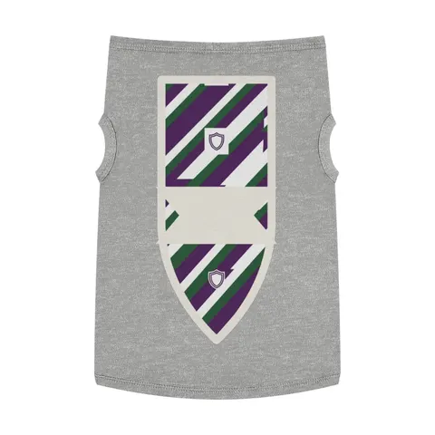 Faith Flag AME-Inspired Purple & Green Pet Tank Top — front view