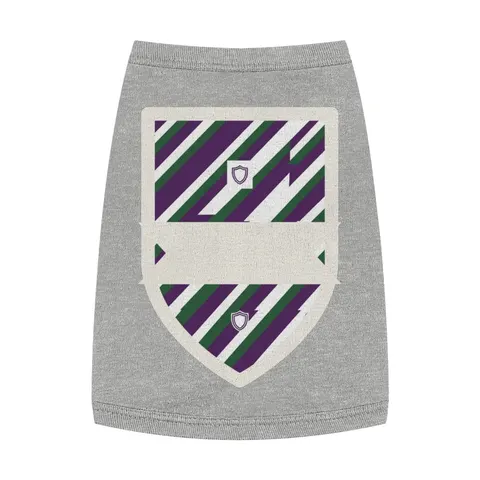 Faith Flag AME-Inspired Purple & Green Pet Tank Top — front view