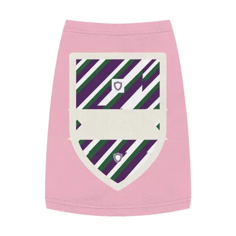 Faith Flag AME-Inspired Purple & Green Pet Tank Top — front view