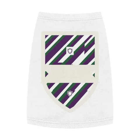 Faith Flag AME-Inspired Purple & Green Pet Tank Top — front view