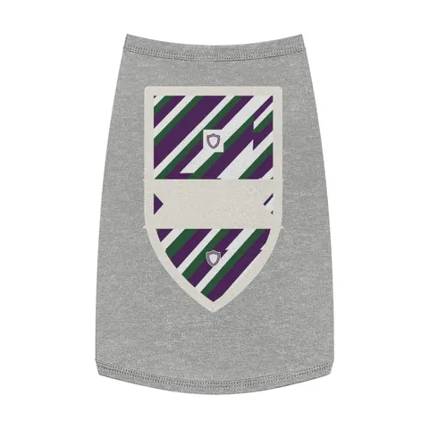Faith Flag AME-Inspired Purple & Green Pet Tank Top — front view