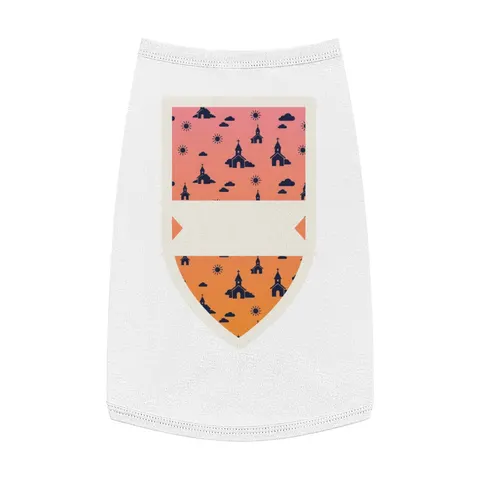 Faith Flag Black Church Sunrise Pet Tank Top — front view