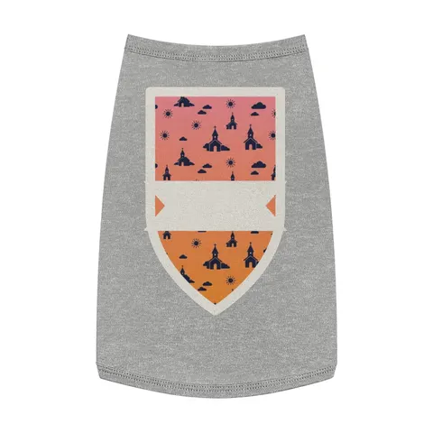 Faith Flag Black Church Sunrise Pet Tank Top — front view