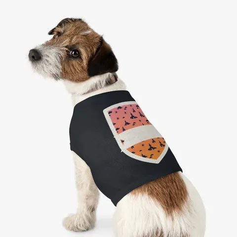 Faith Flag Black Church Sunrise Pet Tank Top — other view