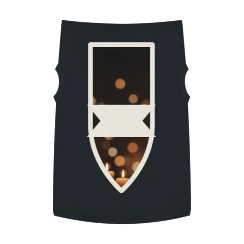 Faith Flag Candlelight Meditation Pet Tank Top — front view
