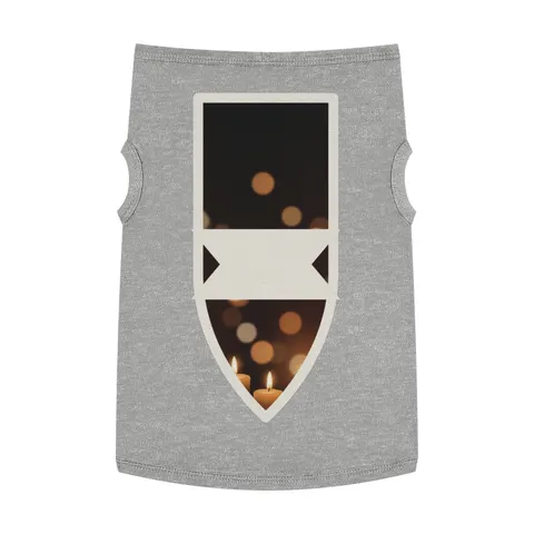 Faith Flag Candlelight Meditation Pet Tank Top — front view