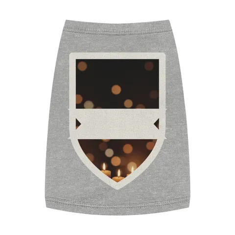 Faith Flag Candlelight Meditation Pet Tank Top — front view