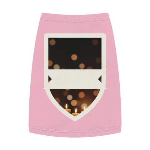 Faith Flag Candlelight Meditation Pet Tank Top — front view