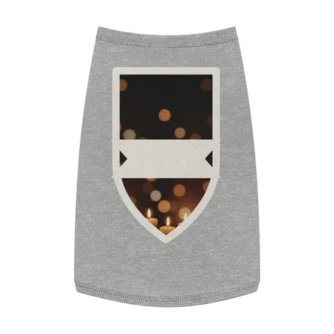 Faith Flag Candlelight Meditation Pet Tank Top — front view