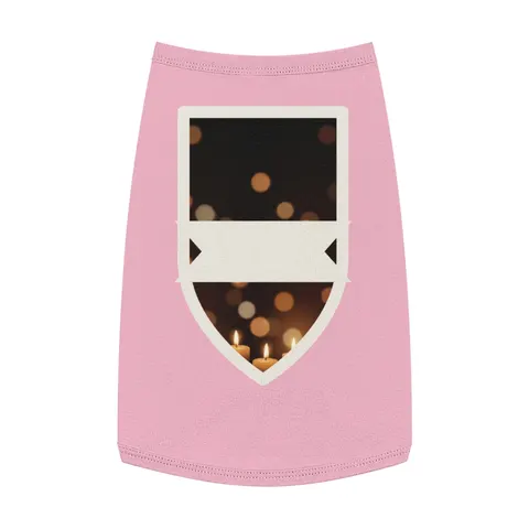 Faith Flag Candlelight Meditation Pet Tank Top — front view