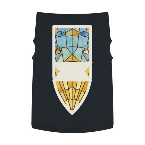 Faith Flag Sunburst Sanctuary Pet Tank Top — front view