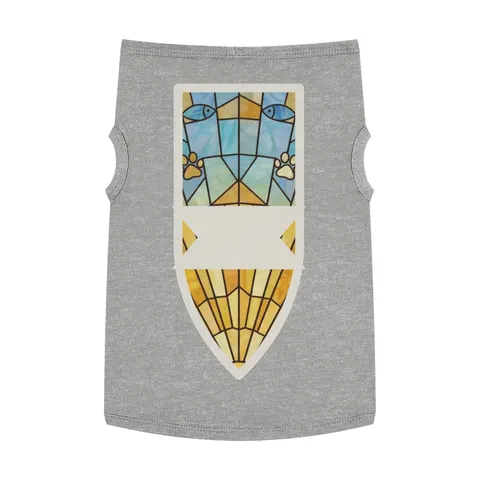 Faith Flag Sunburst Sanctuary Pet Tank Top — front view