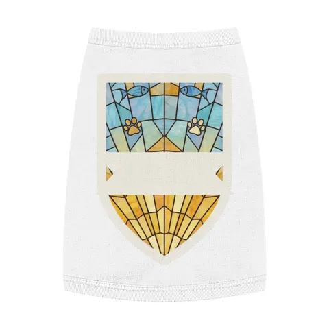 Faith Flag Sunburst Sanctuary Pet Tank Top — front view