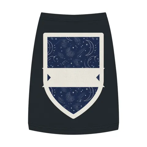 Faith Flag Crescent Moon Night Sky Pet Tank Top — front view