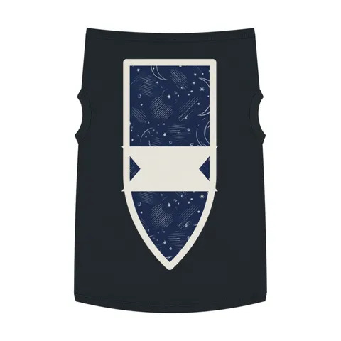 Faith Flag Crescent Moon Night Sky Pet Tank Top — front view