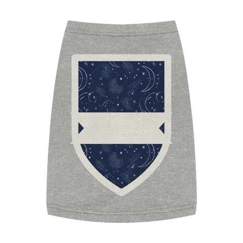 Faith Flag Crescent Moon Night Sky Pet Tank Top — front view