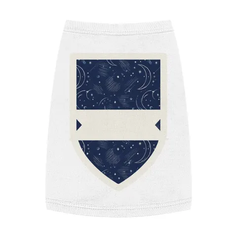 Faith Flag Crescent Moon Night Sky Pet Tank Top — front view