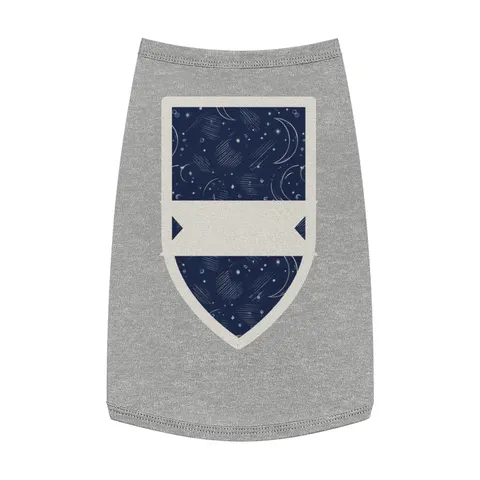 Faith Flag Crescent Moon Night Sky Pet Tank Top — front view