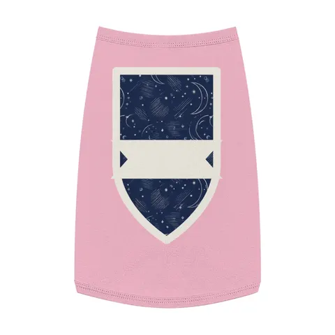 Faith Flag Crescent Moon Night Sky Pet Tank Top — front view