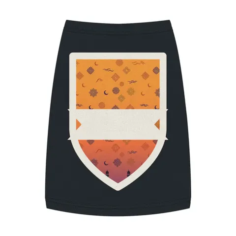 Faith Flag Mosque Sunset Silhouette Pet Tank Top — front view