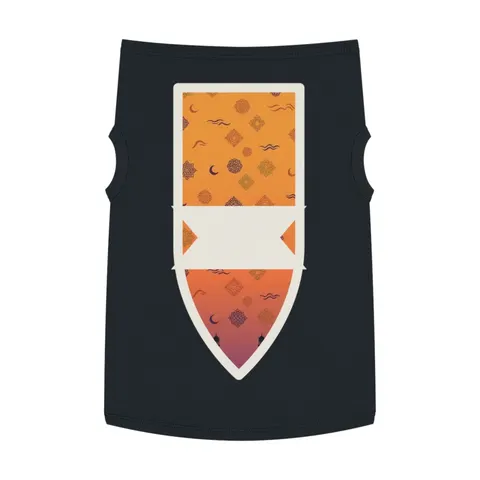 Faith Flag Mosque Sunset Silhouette Pet Tank Top — front view