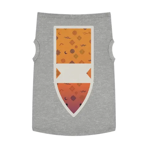 Faith Flag Mosque Sunset Silhouette Pet Tank Top — front view