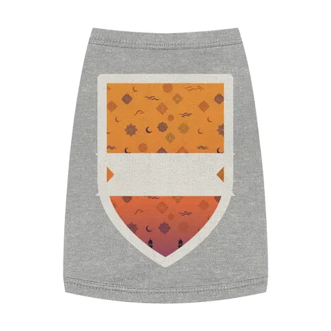 Faith Flag Mosque Sunset Silhouette Pet Tank Top — front view