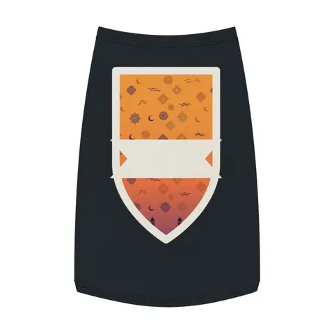 Faith Flag Mosque Sunset Silhouette Pet Tank Top — front view