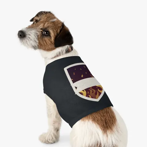 Faith Flag Pentecostal Fire Pet Tank Top — other view