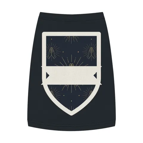 Faith Flag Praying Hands Silhouette Pet Tank Top — front view
