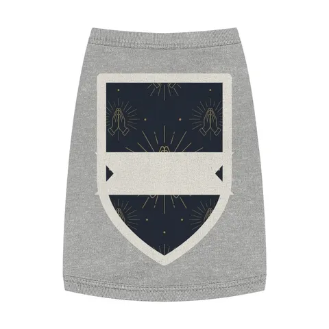 Faith Flag Praying Hands Silhouette Pet Tank Top — front view