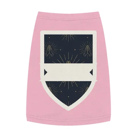 Faith Flag Praying Hands Silhouette Pet Tank Top — front view