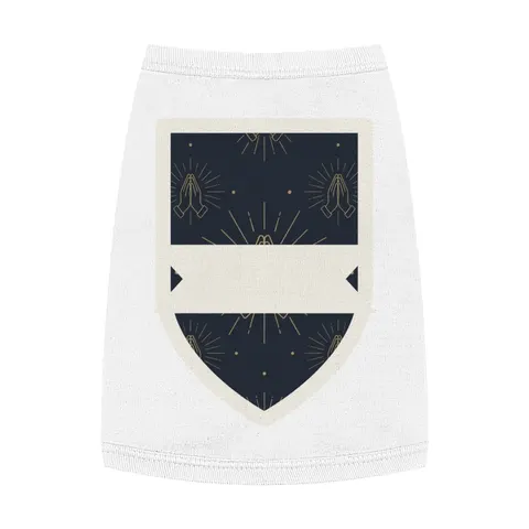 Faith Flag Praying Hands Silhouette Pet Tank Top — front view