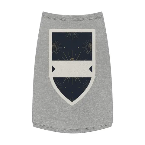 Faith Flag Praying Hands Silhouette Pet Tank Top — front view