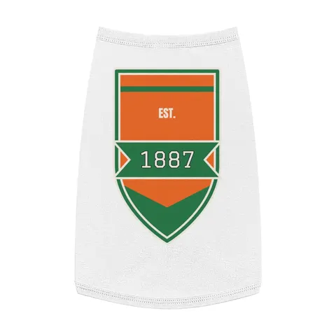 FAMU 1887 Orange & Green Energy Pet Tank Top — front view