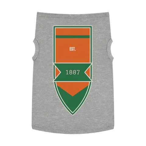 FAMU 1887 Orange & Green Energy Pet Tank Top — front view