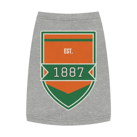 FAMU 1887 Orange & Green Energy Pet Tank Top — front view