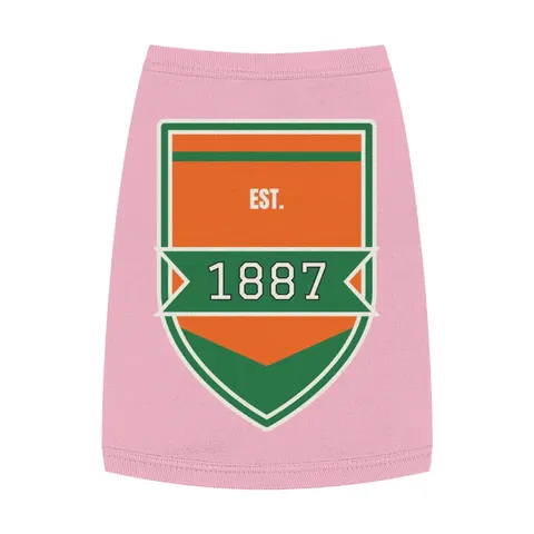 FAMU 1887 Orange & Green Energy Pet Tank Top — front view