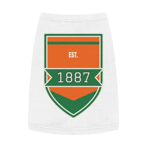 FAMU 1887 Orange & Green Energy Pet Tank Top — front view