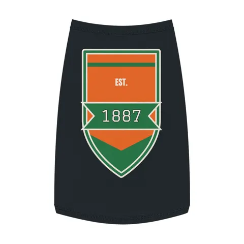 FAMU 1887 Orange & Green Energy Pet Tank Top — front view