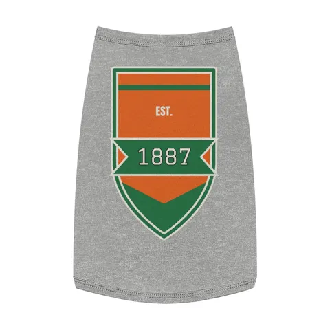 FAMU 1887 Orange & Green Energy Pet Tank Top — front view