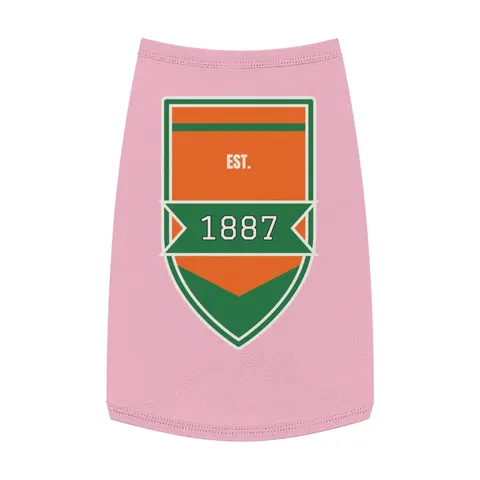 FAMU 1887 Orange & Green Energy Pet Tank Top — front view