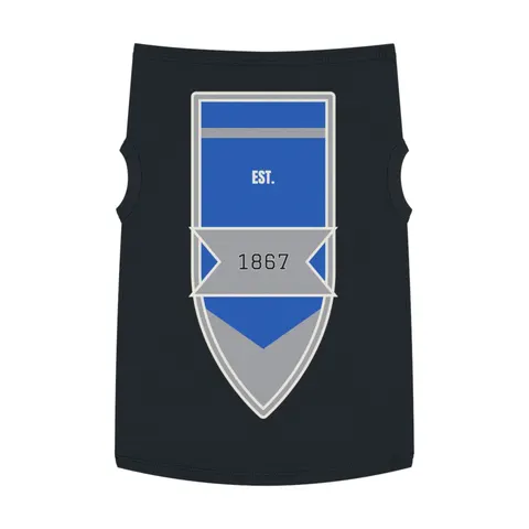Fayetteville State 1867 Blue & Silver Pet Tank Top — front view