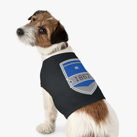 Fayetteville State 1867 Blue & Silver Pet Tank Top — other view
