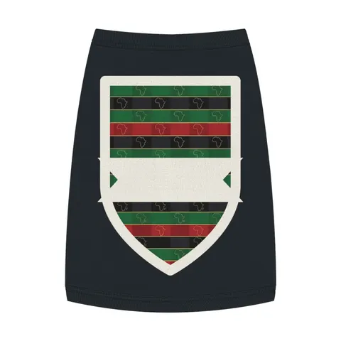 African Diaspora Continent Outline Pet Tank Top — front view