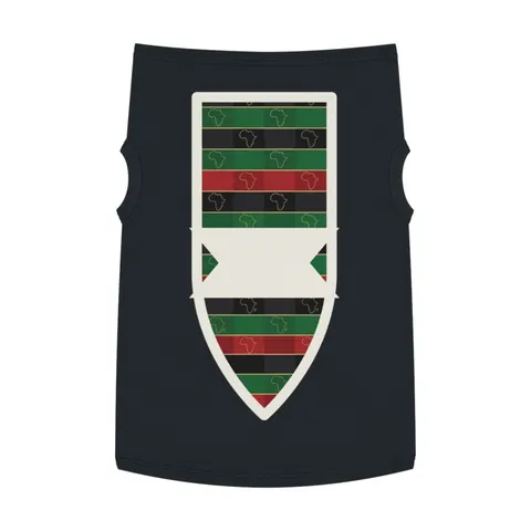 African Diaspora Continent Outline Pet Tank Top — front view