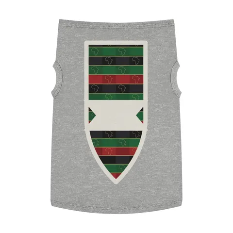 African Diaspora Continent Outline Pet Tank Top — front view