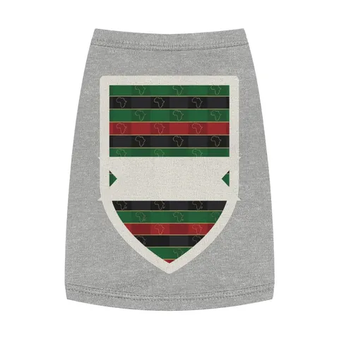 African Diaspora Continent Outline Pet Tank Top — front view